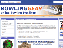 Tablet Screenshot of bowlinggear.nl